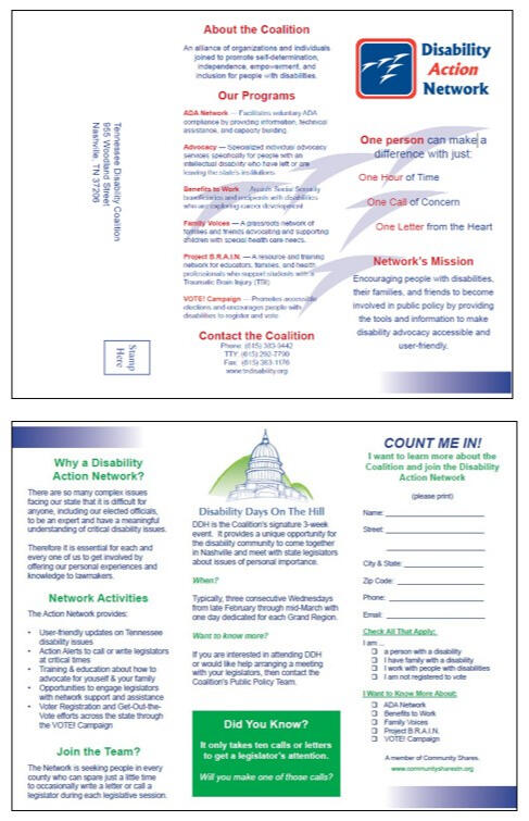 Disability Action Network Tri-fold Disability Action Network Tri-fold